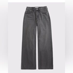 Abercrombie High Rise Wide Leg Jean 28 long